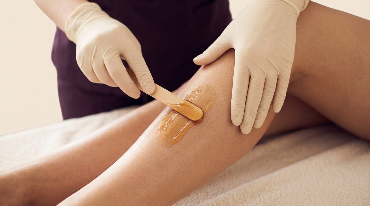 A calm waxing treatment room detail at QST Esthetics